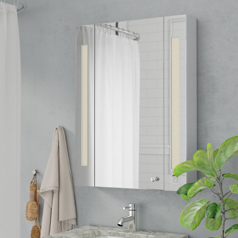 Rebrilliant 24" x 32" Surface Mount Medicine with LED Lighting & Reviews Wayfair